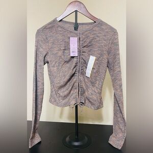 Women's Ruched Long Sleeve Top